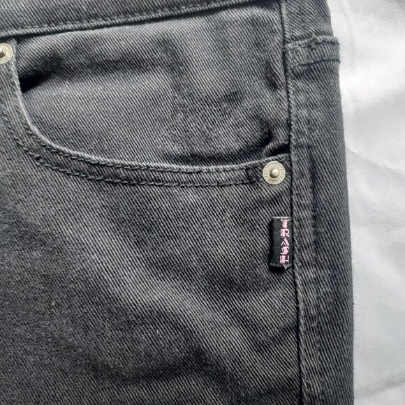 TRASH & VAUDEVILLE BLACK MENS SKINNY JEANS 33x30 - Picture 4 of 4